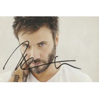 Autografo di Nek Filippo Neviani Cartolina Promozionale cd Unici