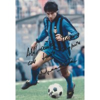 Autografo di Carlo Muraro su fotografia maglia Inter anni 80