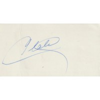 Autografo di Michel Platini su foglio bianco