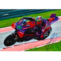 Autografo di Franco Morbidelli su fotografia Ducati Pramac MotoGP