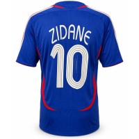 Maglia Francia 2006 Zidane autografata Adidas home Mondiale