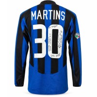 Maglia Inter 200304 Martins Home gara Autografata Fabrizio Miccoli