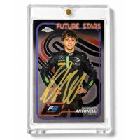 Autografo di Kimi Antonelli su card Topps Chrome Future Stars F2