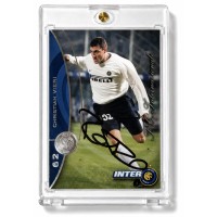 Card Panini Inter autografata da Christian Vieri