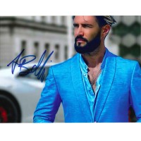 Autografo Alex Belli su fotografia ritratto