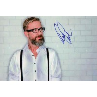 Autografo Marco Masini su fotografia a colori